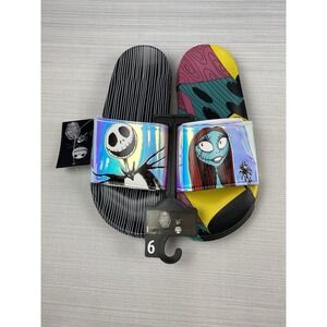 Disney's Nightmare Before Christmas Women's Slides Size 9 Jack &‎ Sally New